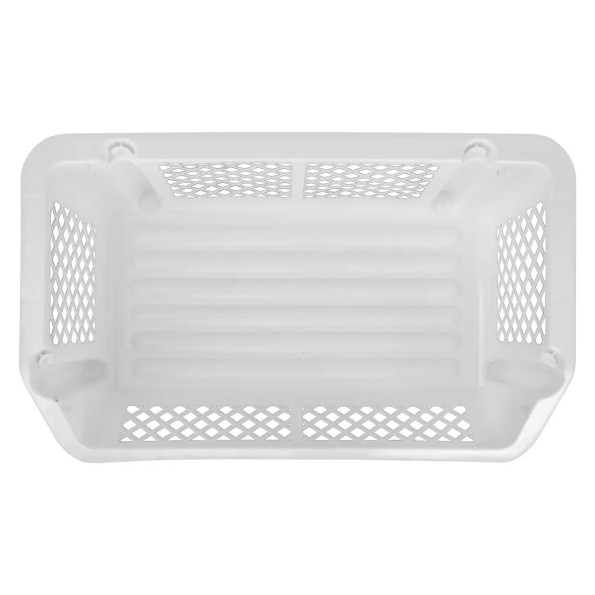 Етажерка органайзер пластикова для зберігання на кухню, у ванну біла -
                                                        Фото 4